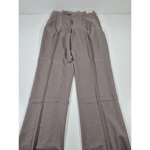 VTG Asher Dress Pants Mens 44x36 Brown Wool Pleated Expression Gab NWT